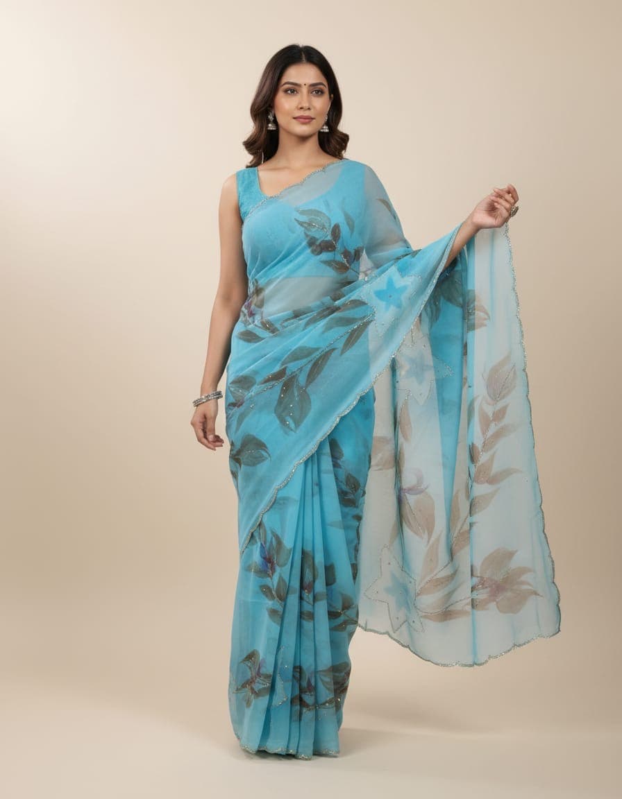 Shiffon Designer Saree